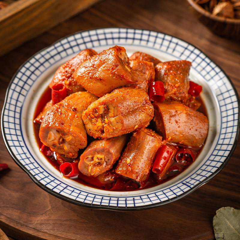 优卓丽麻冷吃辣鸭脖即食四川特产香辣卤味熟食鸭肉零食