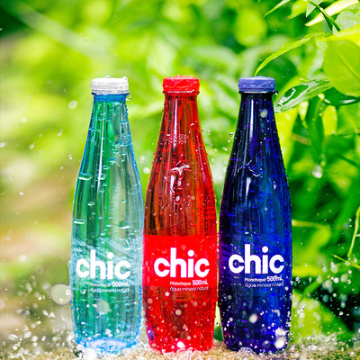 chic希克ph值9.5弱碱性矿泉水500ml*12瓶/整箱高端进口天然矿泉水