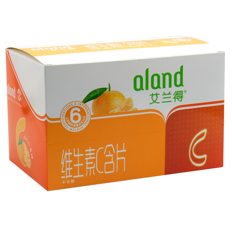 共480片 艾兰得维生素c含片桔子味40片*12支 儿童青少年孕产妇维c
