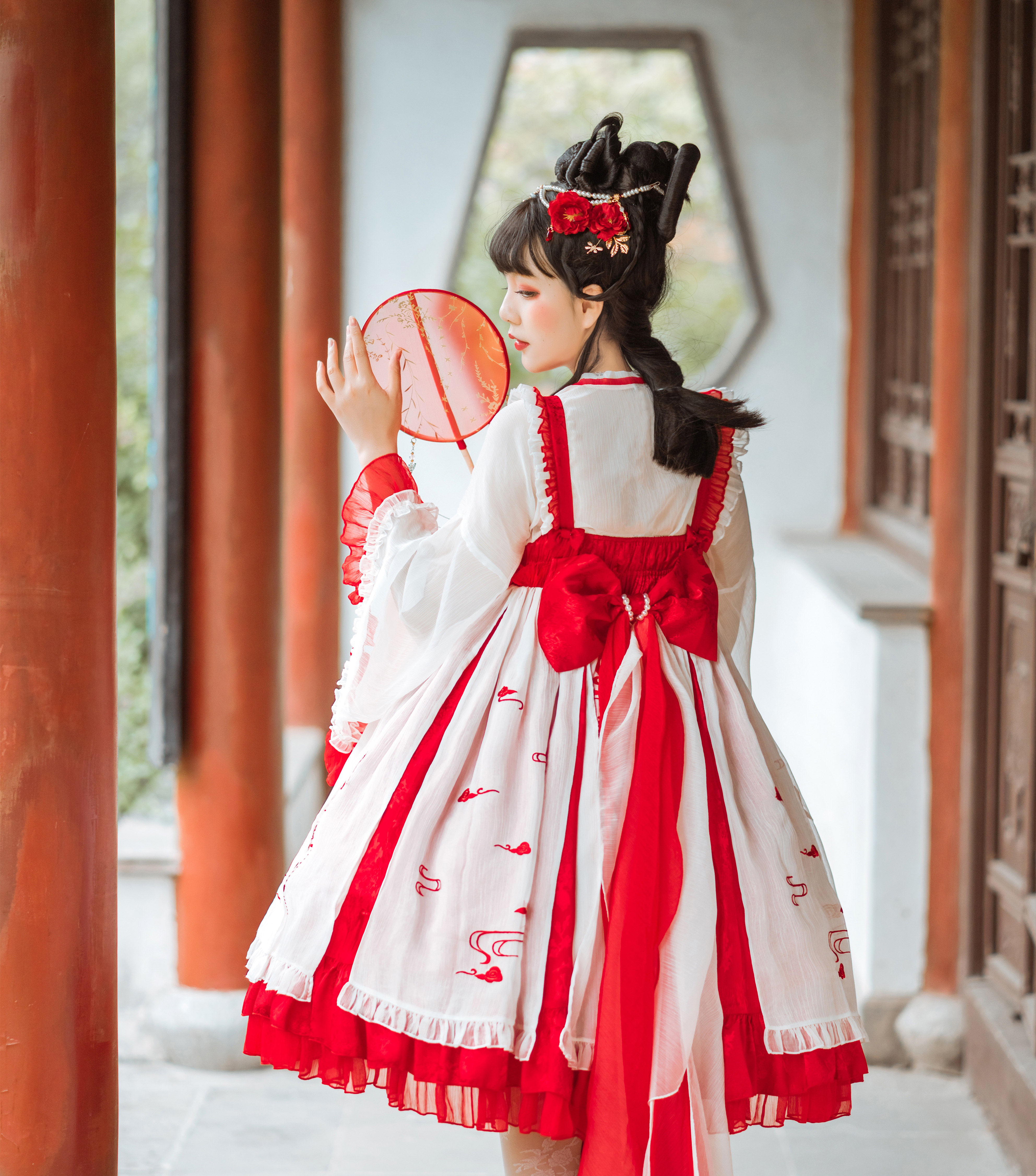 月满西楼原创lolita中华风刺绣jsk连衣裙二型全款lolita洛丽塔