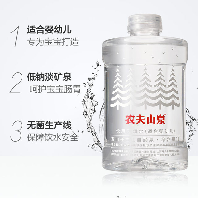 Nongfu Springs Baby Water 1L * 12 Bottle Box Maternal and Baby Mine Square Direct Drink Water Low Sodium Multi Province Nongfu Springs Baby Water 1L * 12 Bottle Box Maternal and Baby Mine Square Direct Drink Water Low Sodium Multi Province