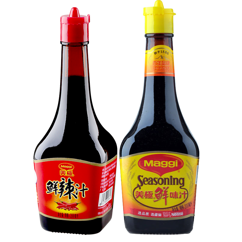 美极鲜味汁200ml生抽酱油 鲜辣汁200ml辣味美味鲜酱油