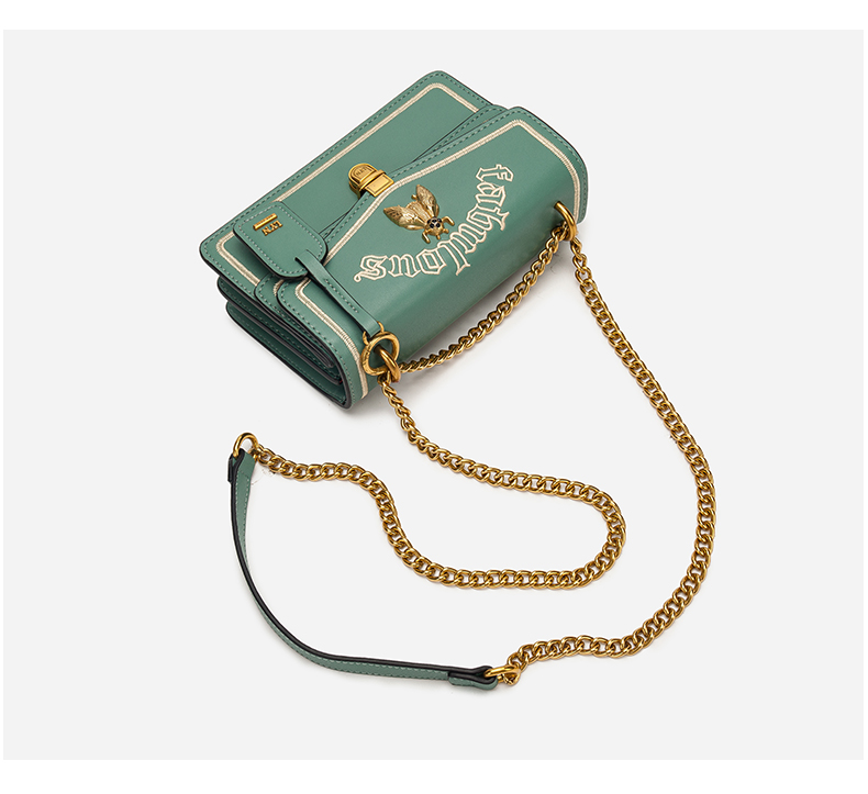 泰国专柜正品lyn女包2021新款刺绣蜜蜂包真小方包