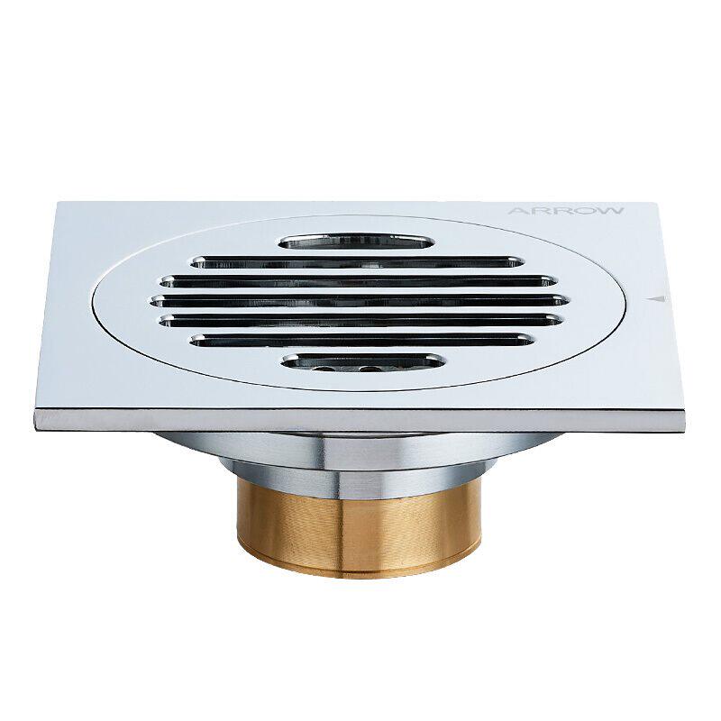 地漏卫浴arrow箭牌防臭磁吸式防方形浴室配件地漏