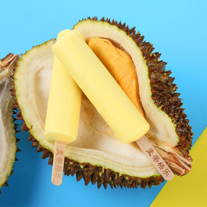 折扣麦蒂格乐脆筒流心猫山王榴莲蓝莓白桃网红冰淇淋