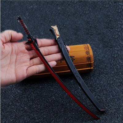 守望源氏邪鬼武器屁股肋差合金鞘刀模型玩具挂件游戏实物周边