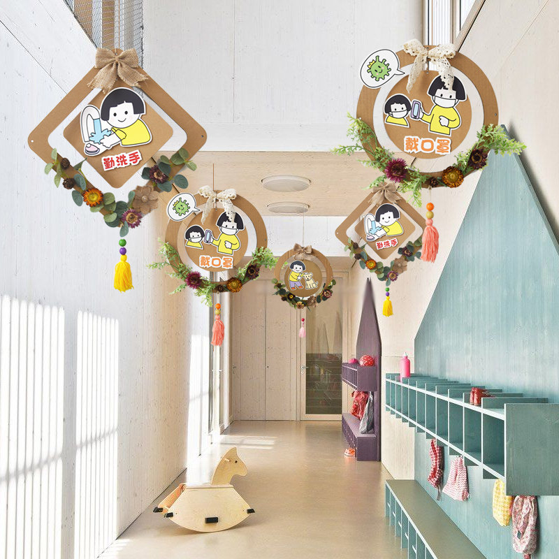幼儿园班级主题空中吊饰装饰教室布置创意区域空中吊饰