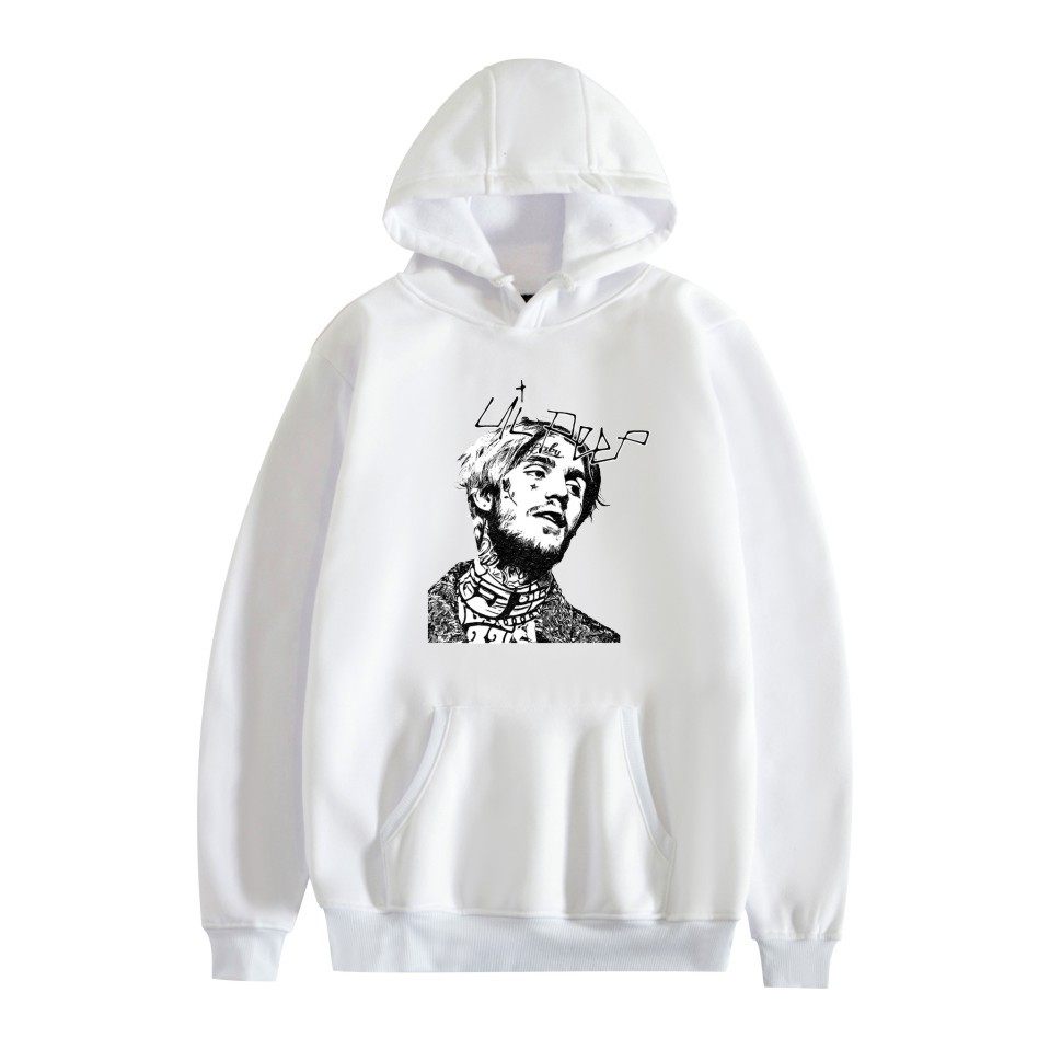 欧美潮流潮牌新款lilpeep街头连帽衣带冬装情侣