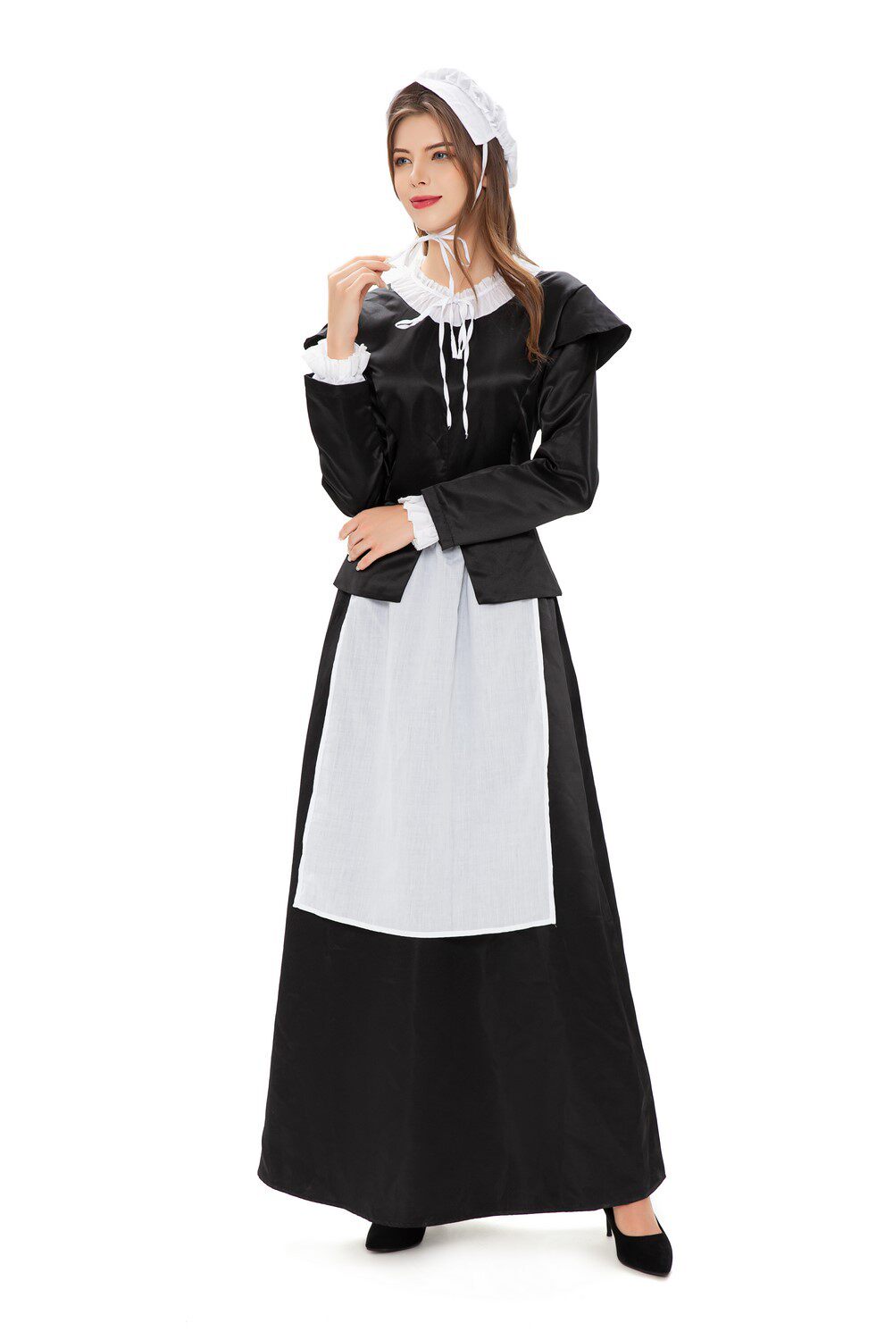 新款欧洲庄园中世纪女仆啤酒复古花园女佣服装民族服装