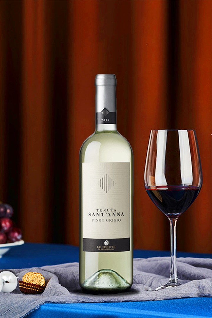 安娜意大利原瓶原装进口威尼托尚酒庄doc灰皮诺干干白静态葡萄酒