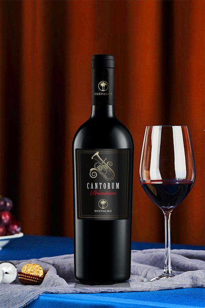 意大利原瓶进口普利亚产区棕榈树圣乐乐普里米蒂沃干红静态葡萄酒