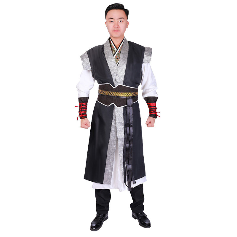 古代猛将服装龙服装战袍大臣男士关羽刘备三国民族服装
