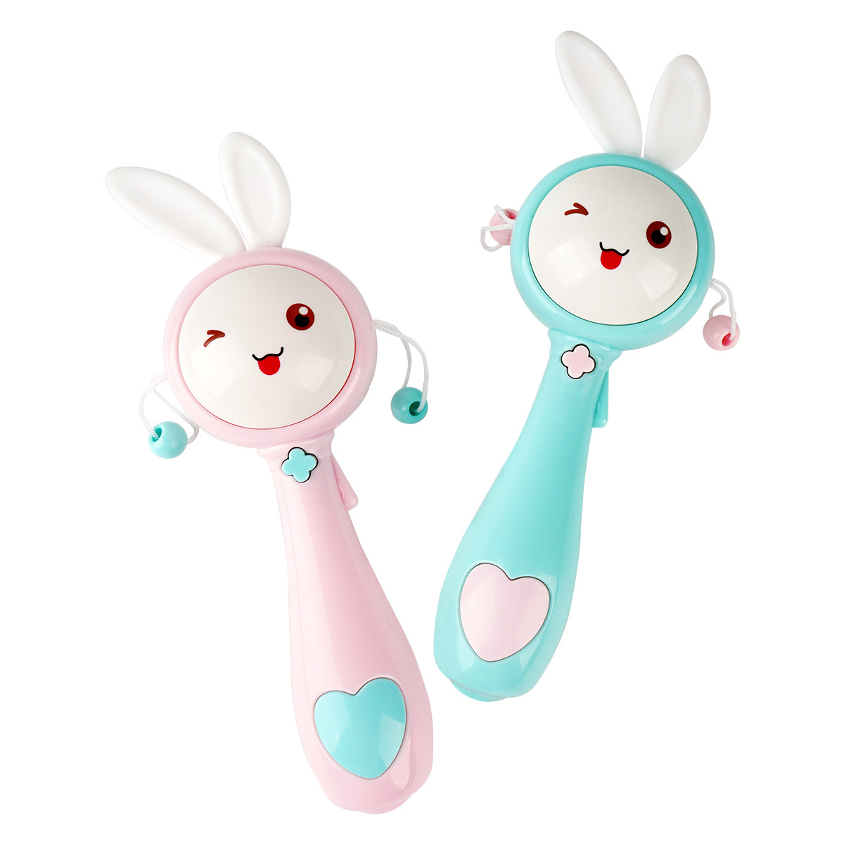 婴儿玩具可咬摇铃宝宝新生幼儿0-1岁早教6个月益智手抓男孩拨浪鼓