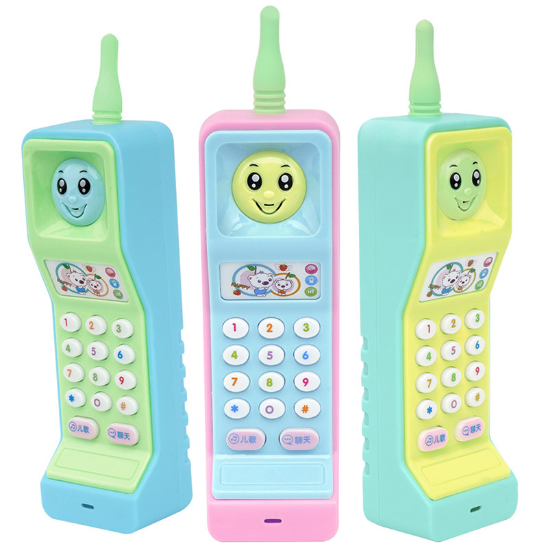 儿童大哥大玩具手机婴儿女孩宝宝仿真电话可咬防口水益智0-1-3岁 - 飞