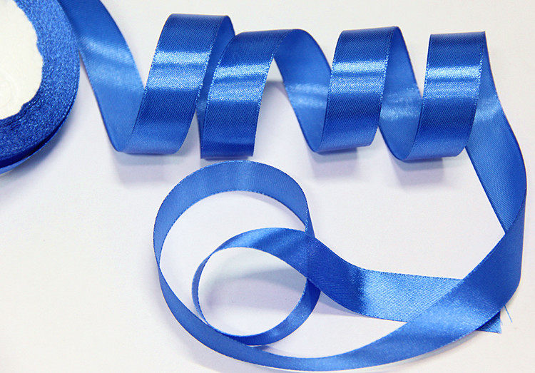 丝带diy优质彩带宝蓝蓝色绸带布带活动装饰丝带