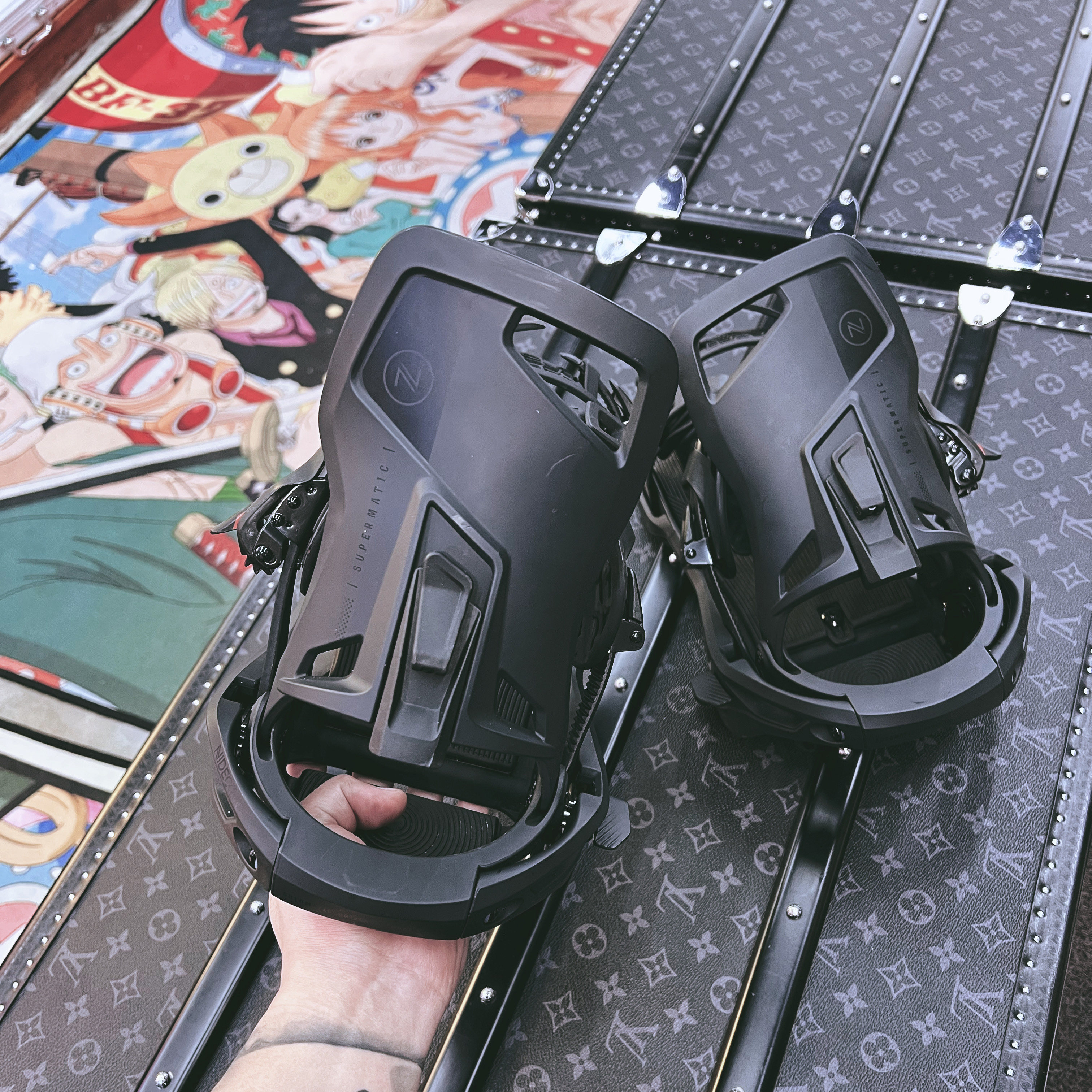 固定器nidecker新款单板滑雪快穿男女女款一脚脚蹬固定器