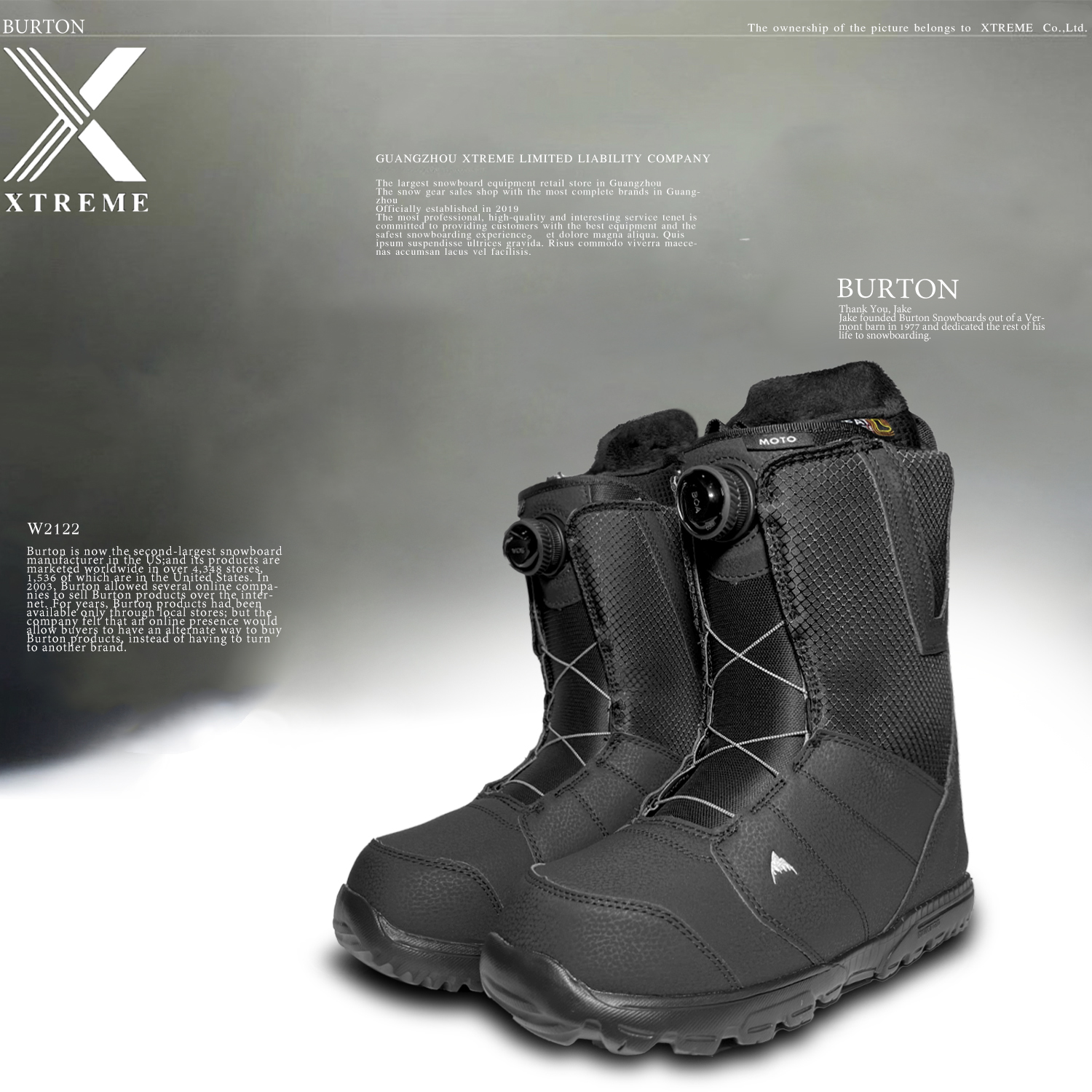 burton滑雪鞋22新款现货伯顿单板雪鞋双钢丝旋钮全能自由式