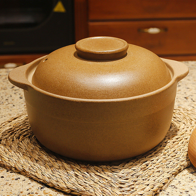 砂锅平定非遗无釉炖盅日式迷你耐高温陶土单人砂锅