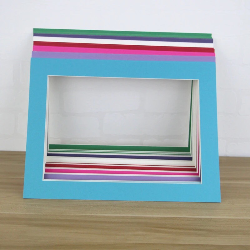 20张简约儿童裱学生卡纸画框幼儿园手工卡纸单框美术作品创意相框