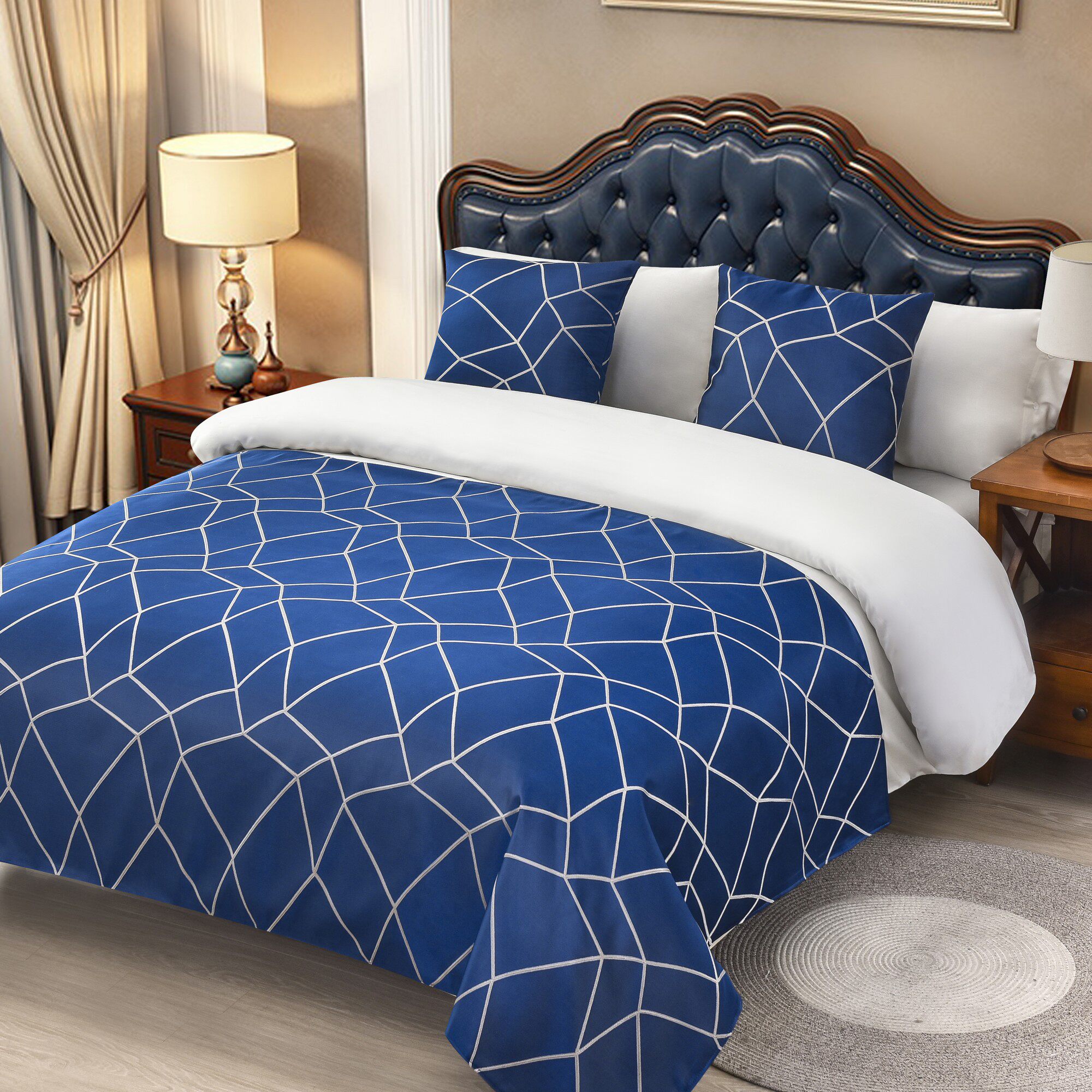 床盖轻奢民宿床搭宾馆酒店床上用品高档奢华床旗床盖