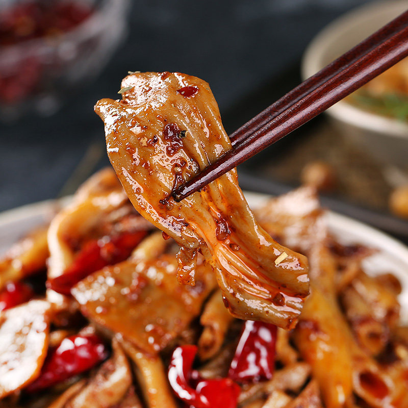 子扬鸭郡把鸭肠头香辣新鲜冷冻熟食川味零食麻辣小吃肉类鸭肠