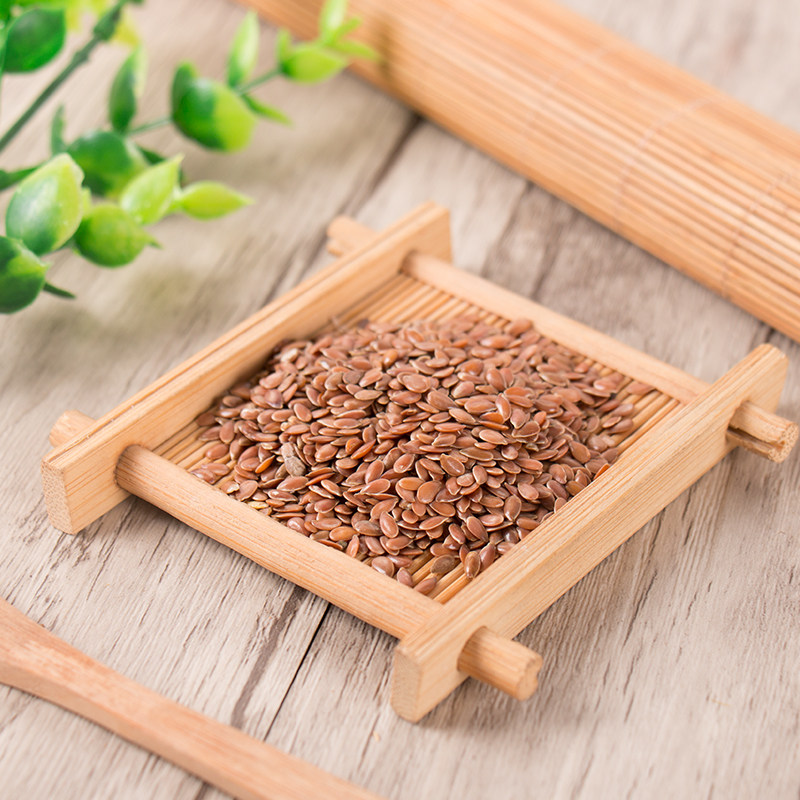 中药材 亚麻子 胡麻子 亚麻仁 胡麻仁 亚麻籽 500克包邮