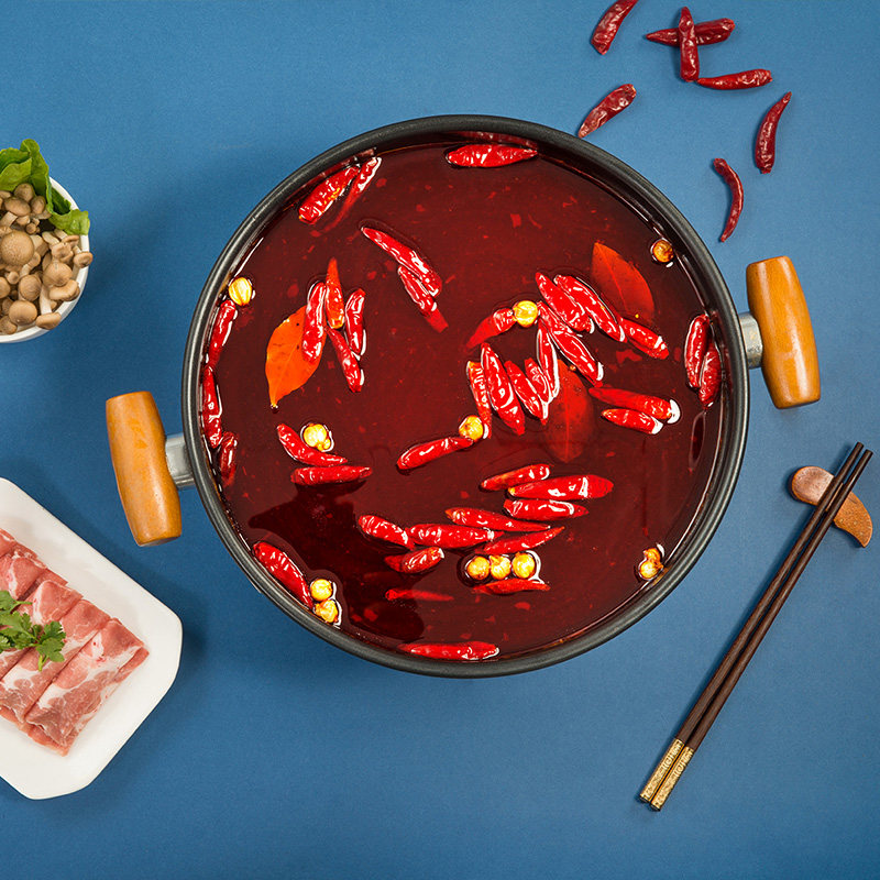 名扬清油微辣火锅锅底500g手工全型四川麻辣火锅调料