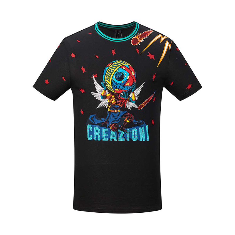 意大利CREAZIONI青蛙2020春夏新款时尚潮流青春时尚印花短袖T恤