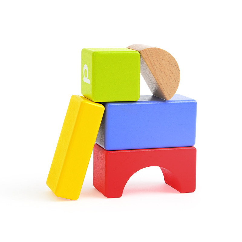 mideer弥鹿儿童80粒启蒙大颗粒积木宝宝早教形状配对拼装益智玩具