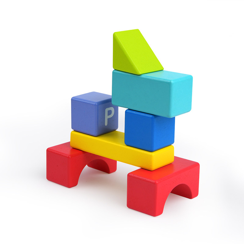 mideer弥鹿儿童80粒启蒙大颗粒积木宝宝早教形状配对拼装益智玩具