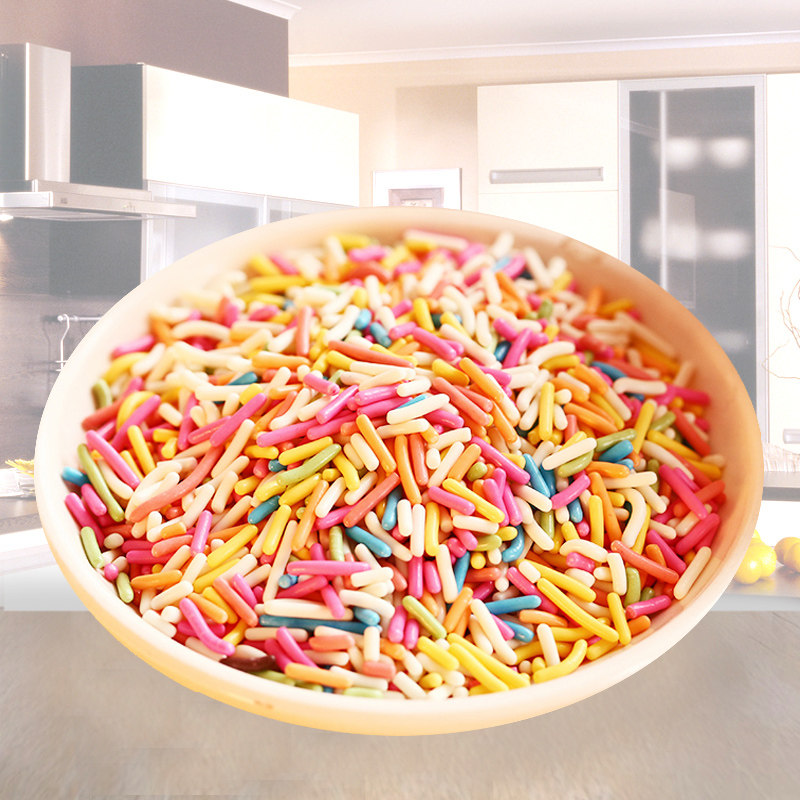 彩糖针彩针 蛋糕装饰彩糖 巧克力彩糖饼干装饰糖140g