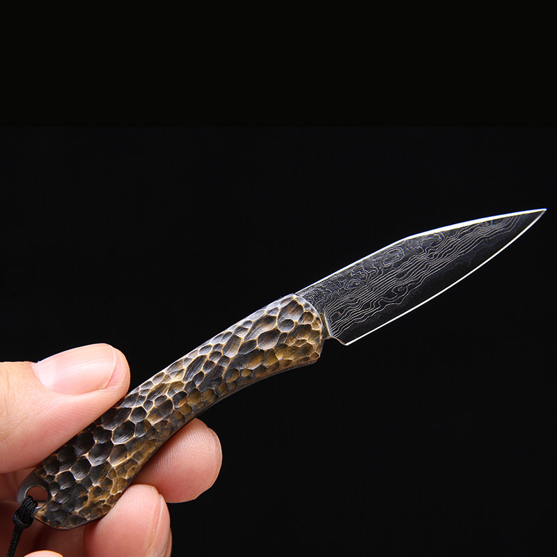 龙泉小茶刀宝剑麻雀万用小刀茶刀手柄户外工具茶道