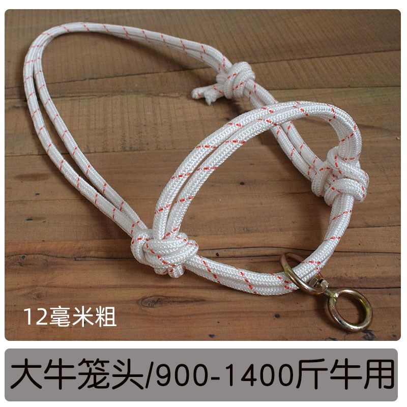 笼头头套小牛犊头牛手工编织龙头套牛羊栓牛颈脖畜牧