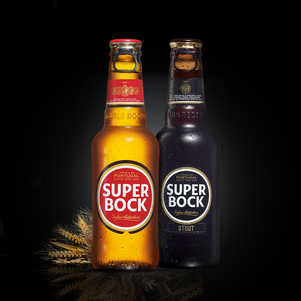 超级波克superbock葡萄牙进口啤酒黄啤黑啤组合250ml*