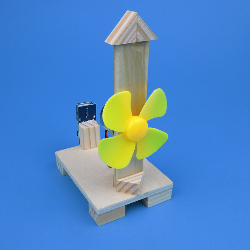 diy材料科技小制作发明风力发电灯中小学生科学实验steam儿童手工