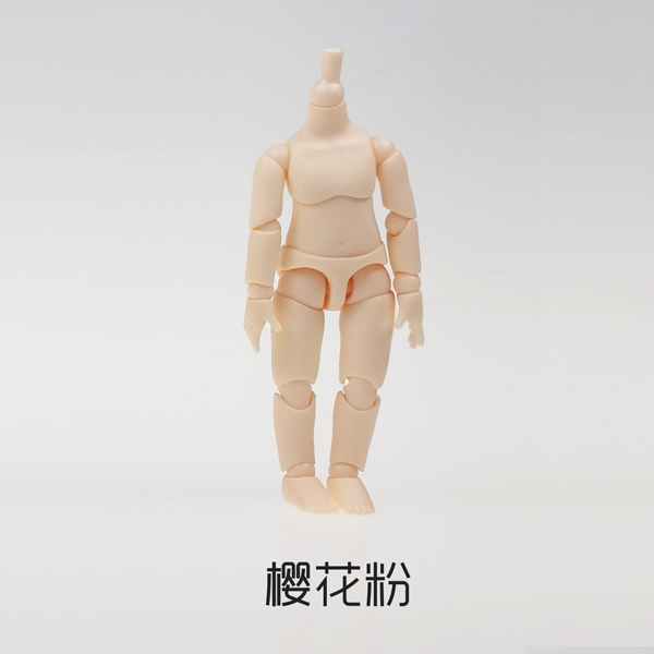 ymy粘土人素体人偶可接gsc头ob11全身关节可动白普肌模型正版包邮