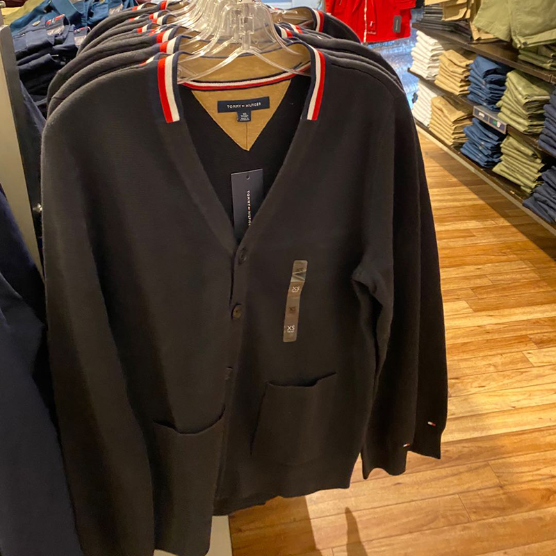 正品代购TOMMY HILFIGRE汤米轻奢男百搭休闲长袖针织开衫毛衣外套