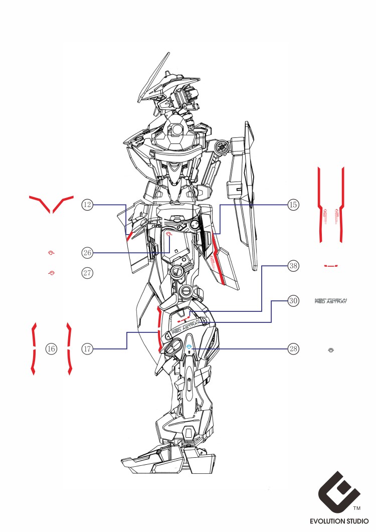 超越模型evomg异端hirm红色樱花风格高达模型制作工具