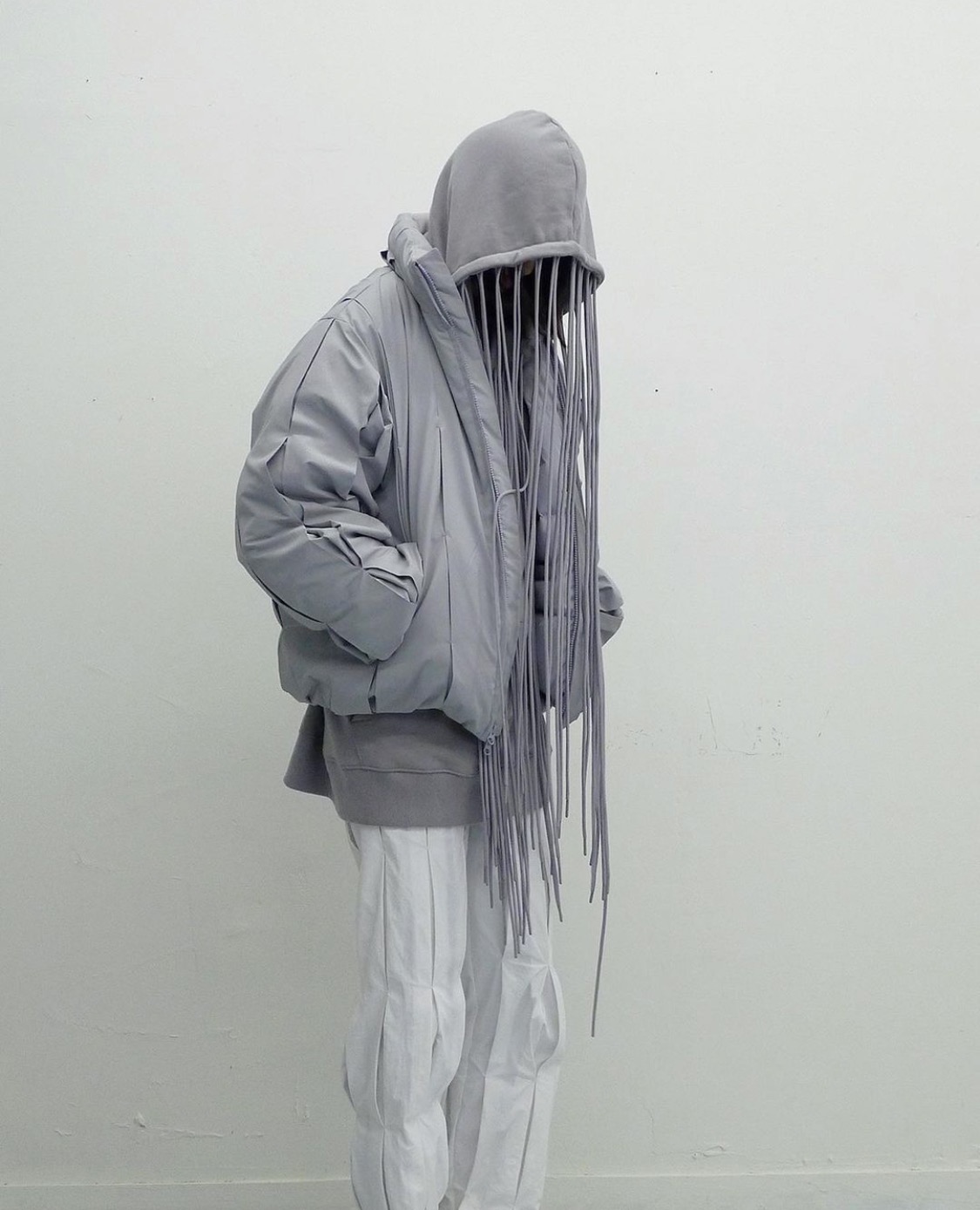 PAF 3.1 褶皱解构裁剪镂空小众潮流机能面包羽绒服男女同款外套