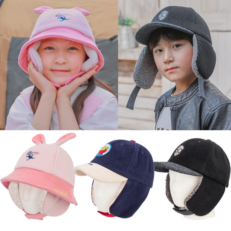 儿童帽子男童秋冬季时尚幼儿园宝宝鸭舌帽保暖棒球帽帽子
