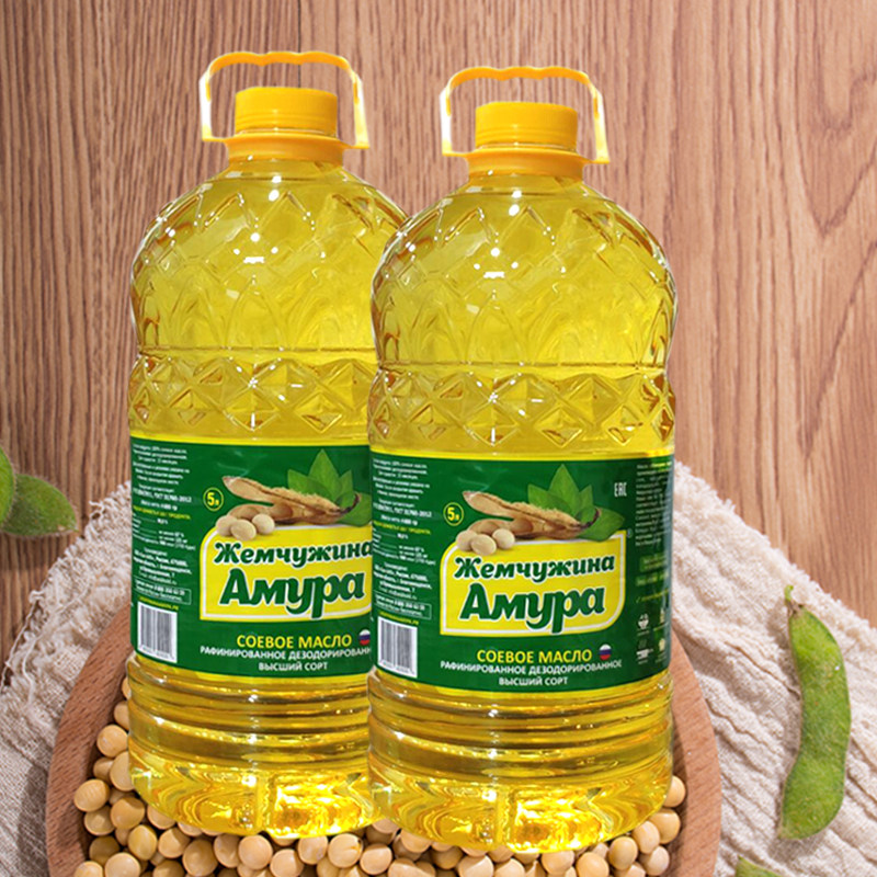 大豆俄罗斯进口一级豆油5l转基因食用油精炼优质大豆油