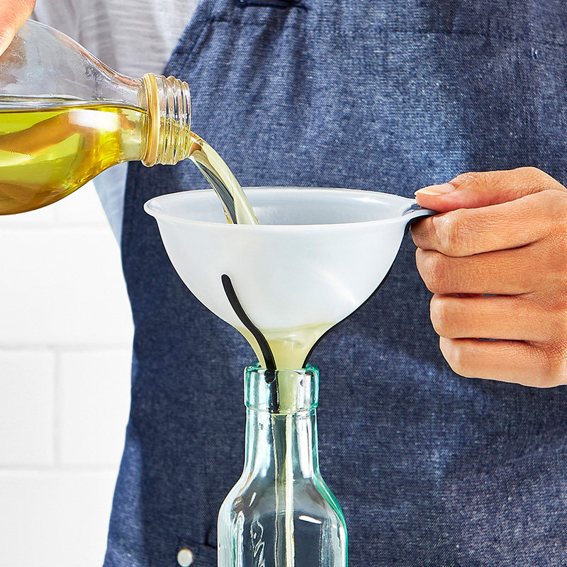 漏斗美国oxo厨房过滤分装倒油套装家用塑料漏斗