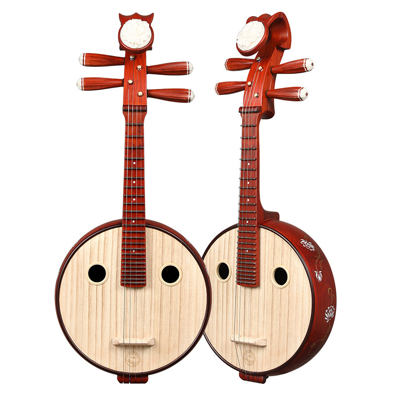 专业非洲紫檀檀木小阮乐海乐器初学入门考级阮