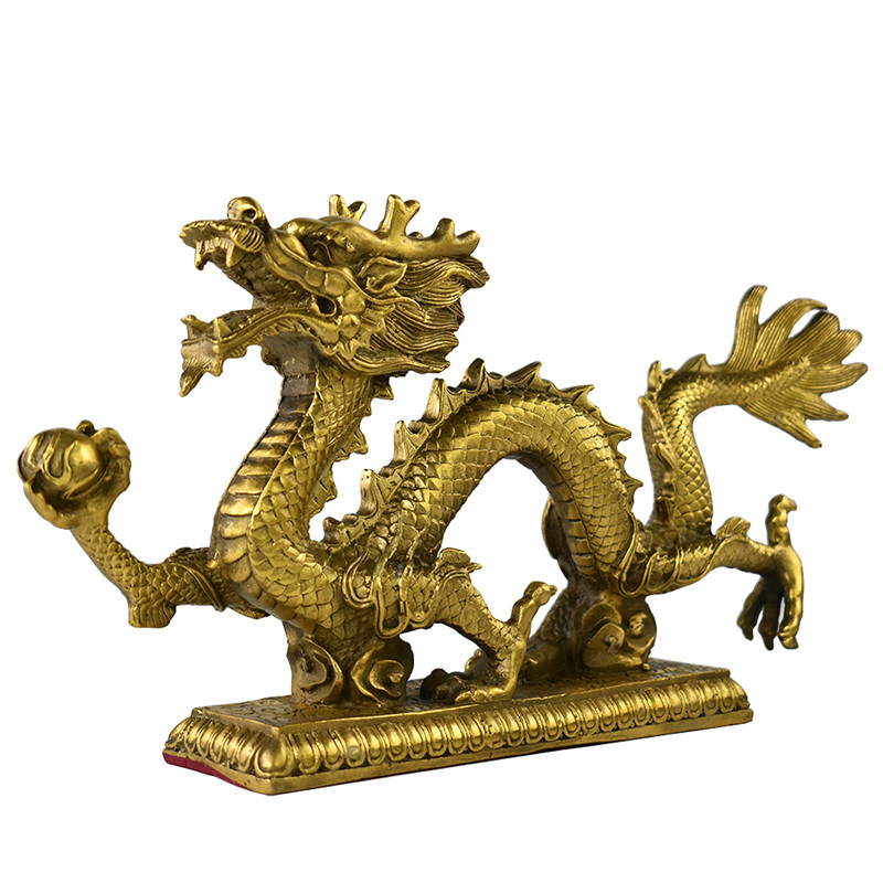 开光龙摆件摆件铜龙招财镇宅风水龙青龙铜器生肖摆件