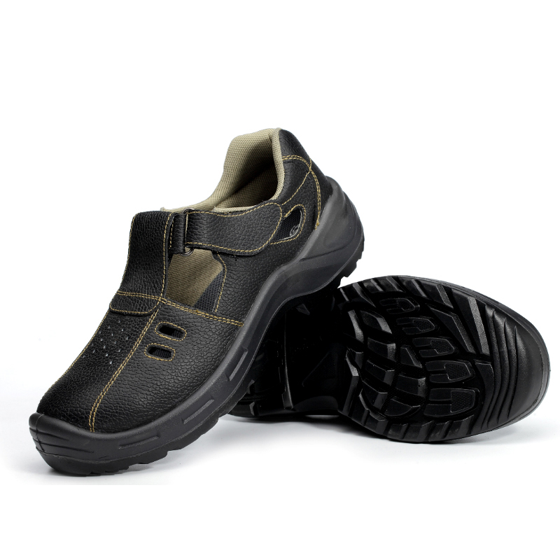 男士劳保鞋男夏凉鞋夏季透气防臭轻便防砸工作鞋钢包头安全鞋舒适