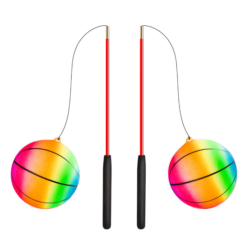锻炼彩虹甩甩健身球中老年人广场舞运动专用户外室外跳跳球