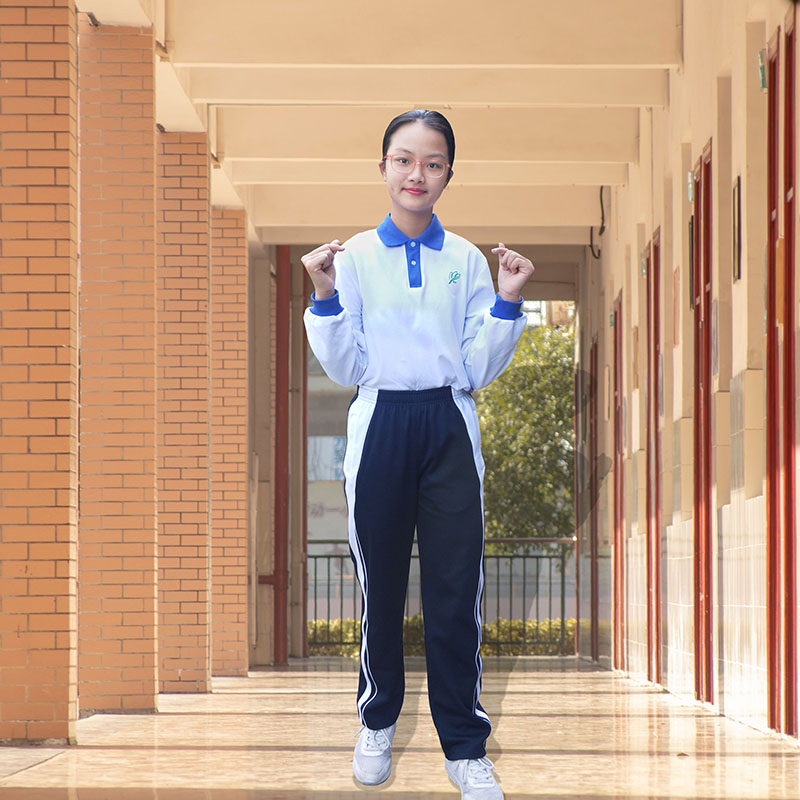 深圳市中学生校服初中生男生女生运动服装秋装套装长袖裤子校服