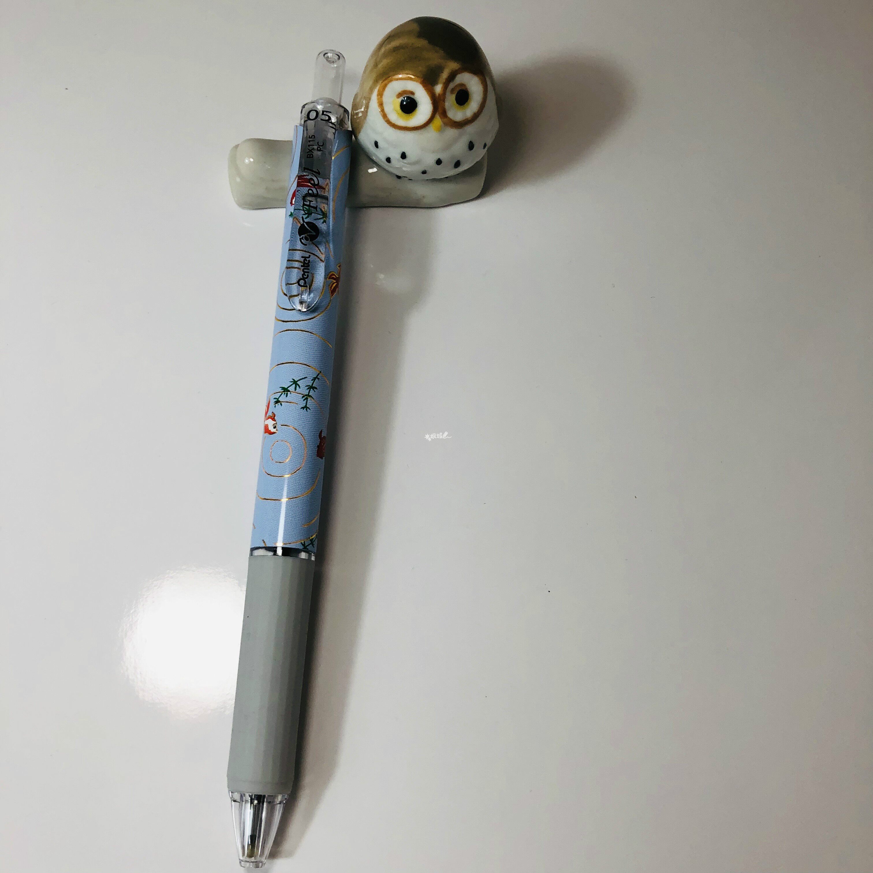 日本pentel派通限定bx115中油油笔手染友禅兔子圆珠笔