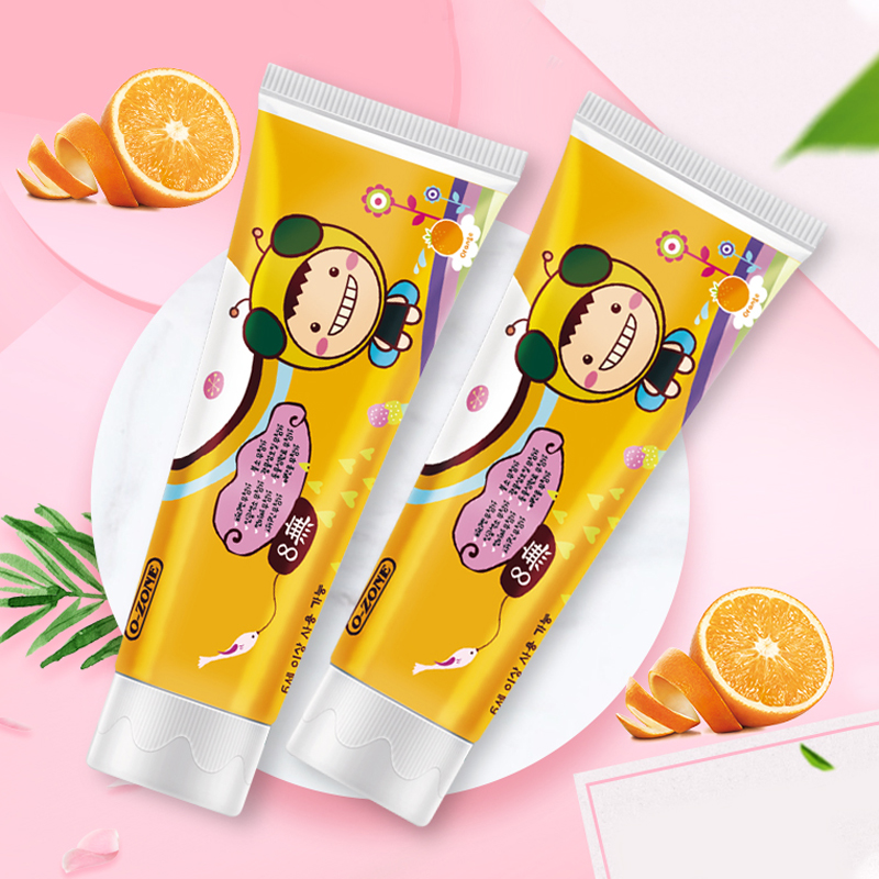 牙膏o-zone儿童6-12岁换牙期可吞食防蛀牙膏