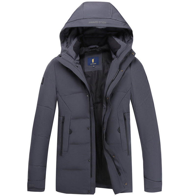 > > polo sport保罗羽绒服男连帽保暖外套白鸭绒2020冬季新中长款外套